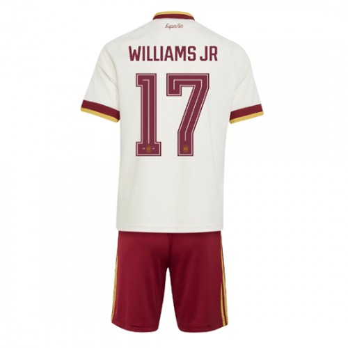 Espanja Nico Williams #17 Vieraspaita Lapsille MM-kisat 2026 Lyhythihainen (+ Lyhyet housut)